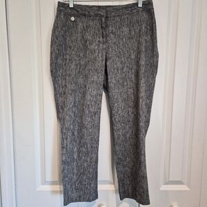 Rafaella Curvy Petite Textured Ankle Pants Size 6P
